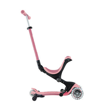 GLOBBER skrejritenis Go Up Deluxe Lights 360°, pasteļrozā, 699-310