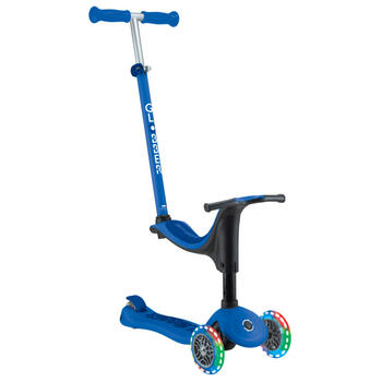 GLOBBER skrejritenis Go Up Sporty Lights, tumši zils, 452-600-4 S