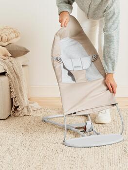 BABYBJÖRN šūpuļkrēsls BALANCE Soft Woven/Jersey, beige/grey, 005383