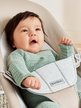 BABYBJÖRN šūpuļkrēsls BALANCE Soft Woven/Jersey, beige/grey, 005383