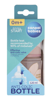 CANPOL BABIES EasyStart pretkoliku pudelīte, 120ml, GOLD, 35/239_pin