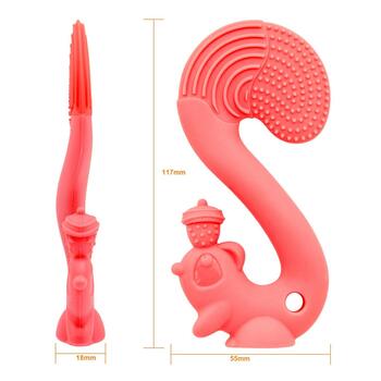 MOMBELLA zobgrauzis Squirrel Red 3m+ P8059