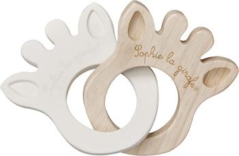 VULLI So’pure Sophie la girafe gumijas un koka silueta gredzeni,  0m.+, 220200