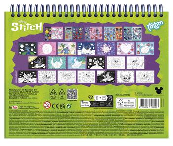 TOTUM DISNEY STITCH radošais komplekts Sticker by number pad, 700123