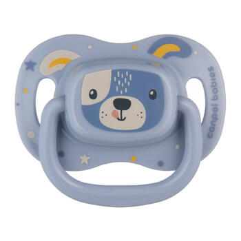 CANPOL BABIES silikona māneklītis CUTE ANIMALS, 6-18 mėn., 34/925_blu