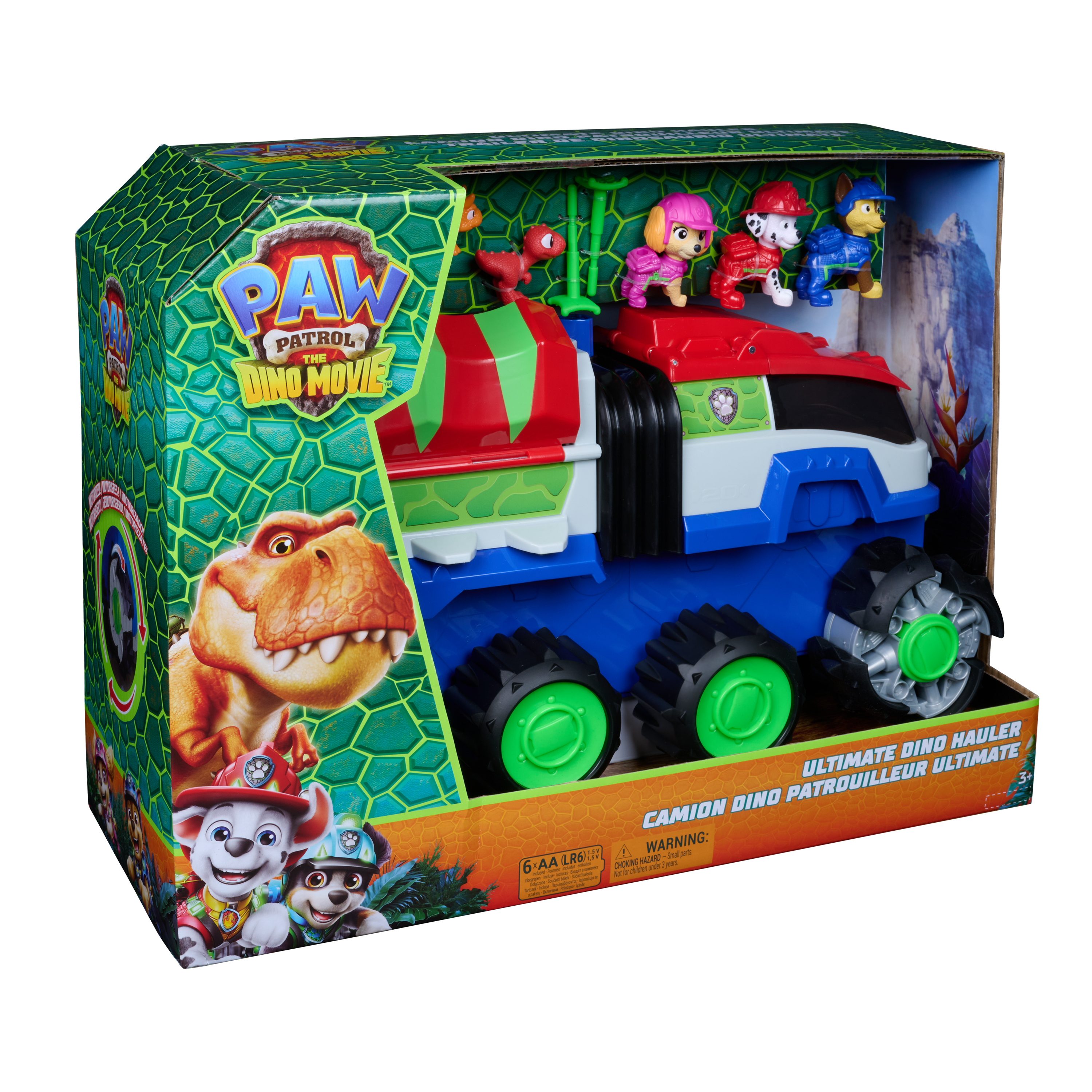 PAW PATROL rotaļu komplekts Ultimate Dino Hauler, 6076613