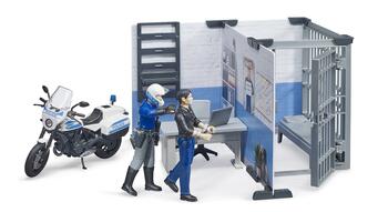 BRUDER 1:16 policijas iecirknis ar policijas motociklu, 62732