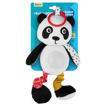 CANPOL BABIES piekaramā plīša rotaļlieta panda, muzikālā kastīte un lampa BabiesBoo, 68/101