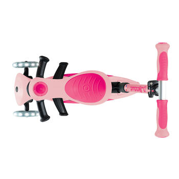 GLOBBER skrejritenis Go Up Deluxe Lights, pasteļrozā, 748-710
