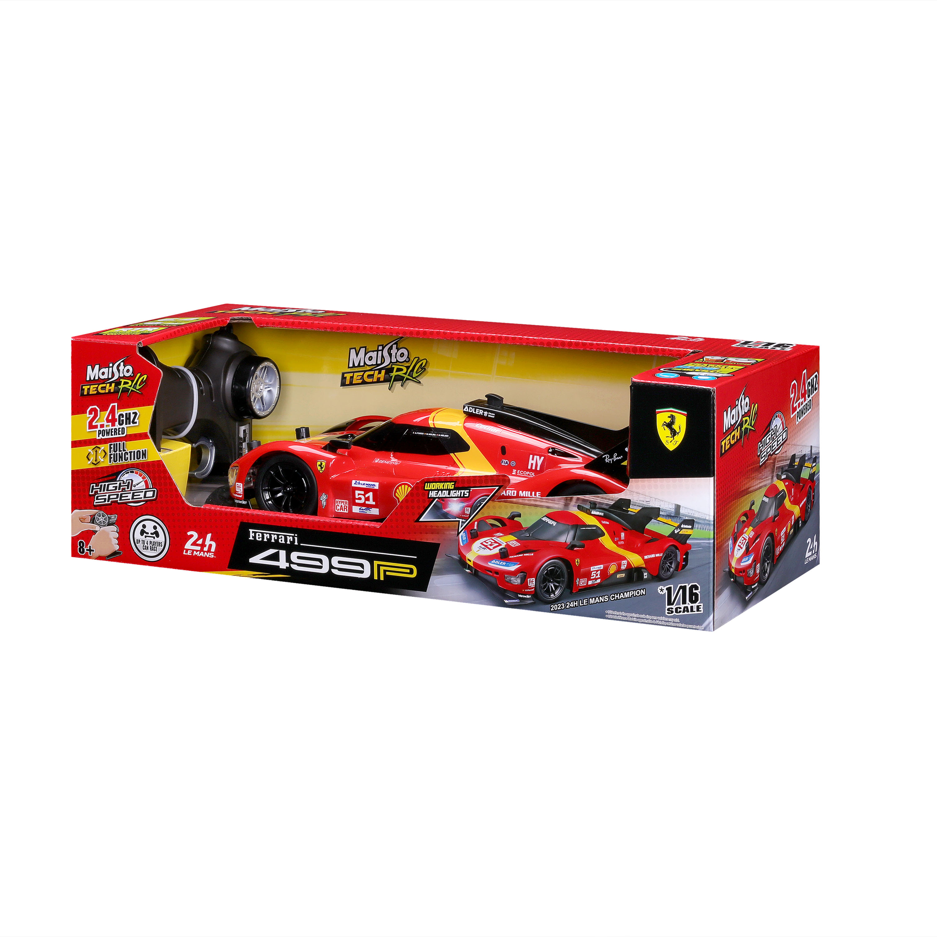 MAISTO TECH 1:16 RC automašīna Ferrari 499P 2023, 82861