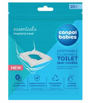 CANPOL BABIES vienreizējās lietošanas tualetes sēdekļa pārvalki, 10 gab., 78/026