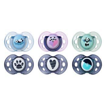 TOMMEE TIPPEE ortodontiskie māneklīši ANYTIME, 18-36 m., 2 gab., 433658
