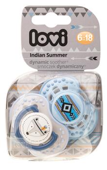 LOVI dinamiskais silikona knupītis Indian summer 6-18mēnešiem 2 gab, 22/857boy