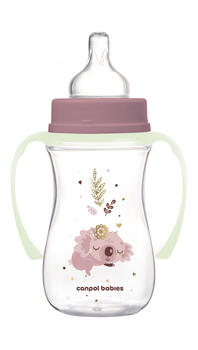 CANPOL BABIES Pretkoliku pudelīte EasyStart, 240ml, Sleepy Koala, 35/237_pin