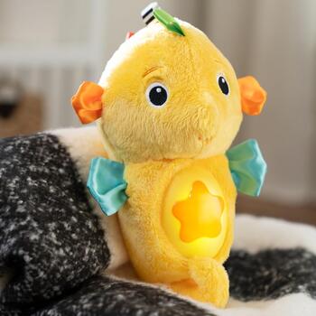 BABY EINSTEIN nomierinoša plīša rotaļlieta Seahorse Soother, dzeltena, 17400-000