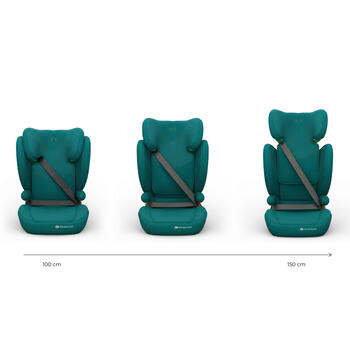 KINDERKRAFT autokrēsls JUNIOR FIX 2 PLUS, 100-150 cm., Green, KCJUFI20GREPL0N