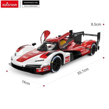 RASTAR 1:14 vadāms automodelis Porsche 963 LMDh,10380