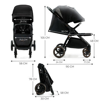 KINDERKRAFT rati  MITZY INK BLACK, KSMITZ00BLK0000