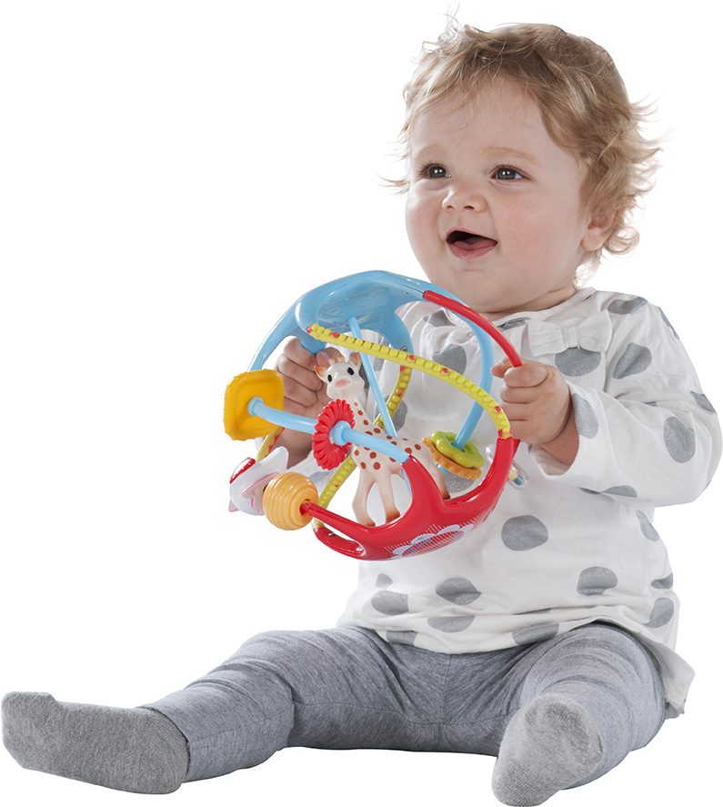 VULLI Sophie la girafe rotaļlieta 6m+ Twistin'ball 230788F