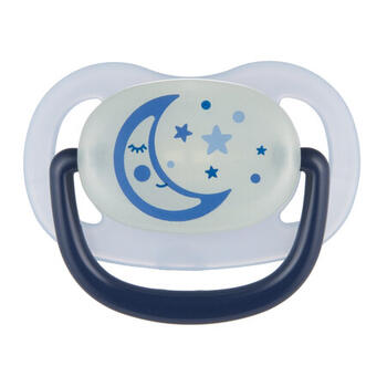 CANPOL BABIES māneklītis, silikona ortodontisks NIGHT DREAMS, 18 m+, 22/502_blu_new