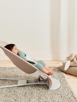 BABYBJÖRN šūpuļkrēsls BALANCE Soft Woven/Jersey, beige/grey, 005383
