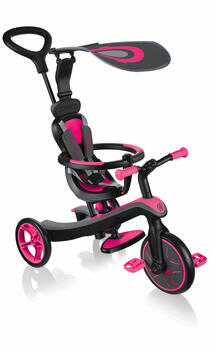 GLOBBER Trike Explorer 4in1 kolmipyörä, rozā, 632-110