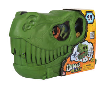 CHAP MEI rotaļlietu komplekts Dino Valley Dino Skull Bucket, 45 pcs., 542029