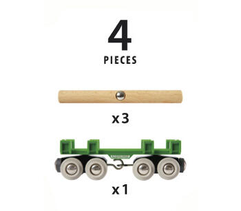 BRIO baļķu pārvadāšanas piekabe 33696