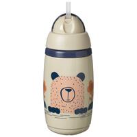 TOMMEE TIPPEE thermos-krūzīte INSULATED STRAW 266ml, 12m+, grey, 448013