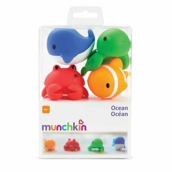 MUNCHKIN vannas rotaļlietas 4 gab 9m+ Ocean 9019601