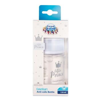 Canpol babies plata kakla antikoliku pudelīte Anti-colic  120ml PP Easy Start ROYAL BABY 35/233_blu