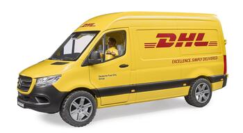 BRUDER 1:16 piegādes auto MB Sprinter DHL ar vadītāju, 02671
