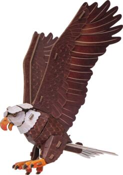 MAKEBUG 3D papīra puzle Baltgalvas ērglis, MB-D-0057