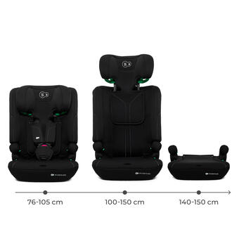 KINDERKRAFT autosēdeklis I-COMFY, i-Size, melns, KCICOM00BLK0000