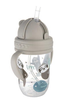 CANPOL BABIES mācību krūze EXOTIC ANIMALS, 6m+, 270ml, grey, 56/606_grey