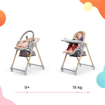 KINDERKRAFT barošanas krēsliņš LASTREE, wood