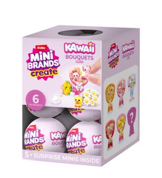 MINI BRANDS miniatūru komplekts Kawaii Bouquet, 1. sērija, sortiments., 77844GQ1