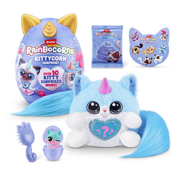 RAINBOCORNS plīša rotaļlieta ar piederumiem Kittycorn Surprise, 3 sērija, sortiments, 92104