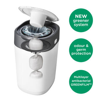 TOMEE TIPPEE autiņbiksīšu konteiners Twist & Click, kokvilnas balts, 85100102