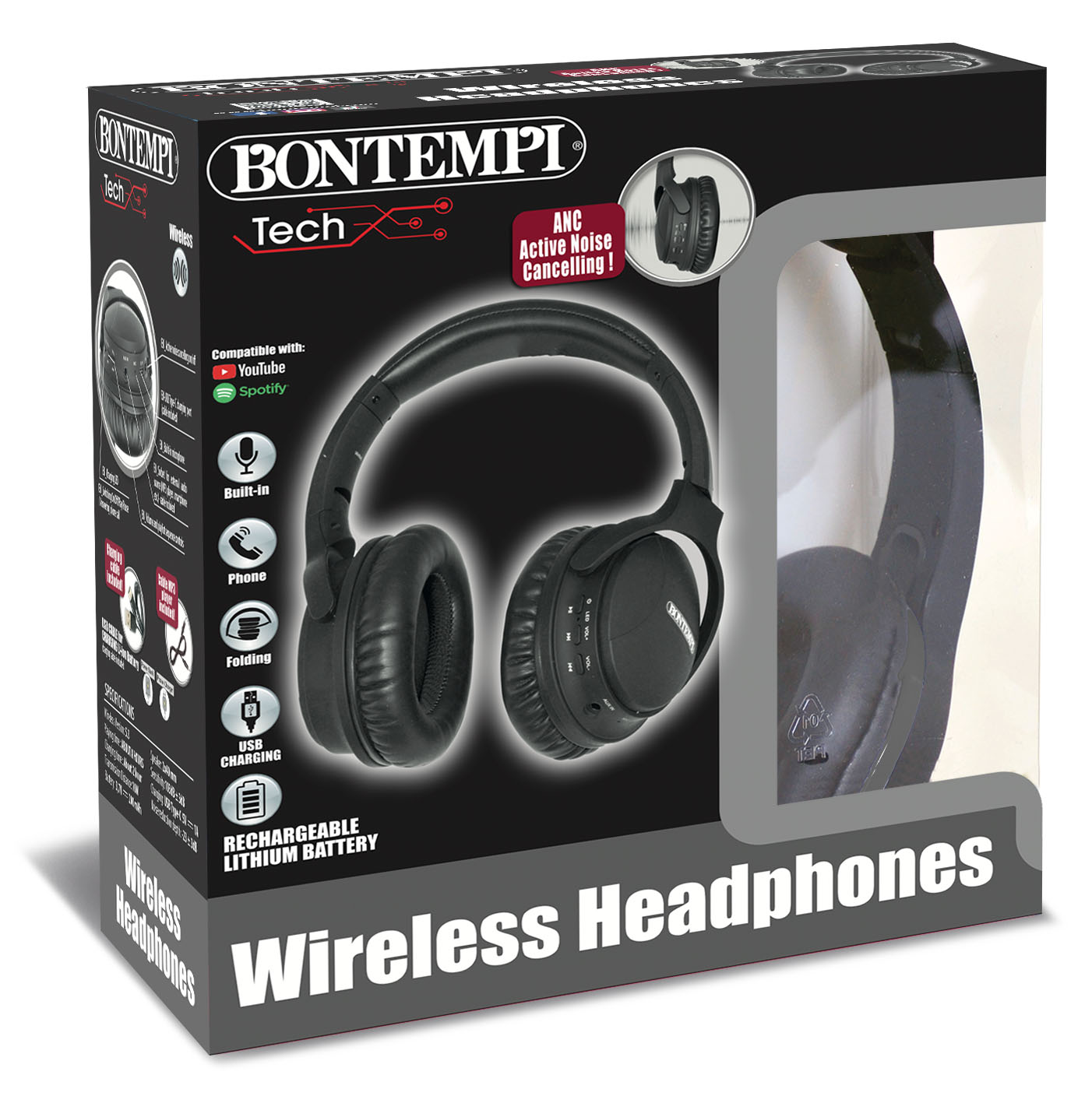BONTEMPI TECH bezvadu austiņas, 483010