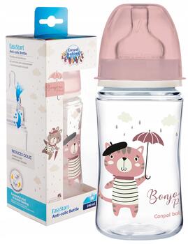 Canpol babies Plata kakla barošanas pudelīte Anti-colic 240ml Easy Start BONJOUR PARIS 35/232_pin