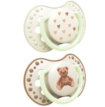 LOVI silikona māneklītis Teddy Love, 0-6m, 2 gab., 22/935