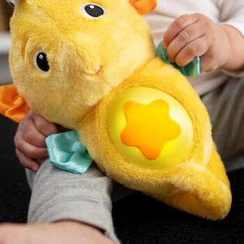 BABY EINSTEIN nomierinoša plīša rotaļlieta Seahorse Soother, dzeltena, 17400-000