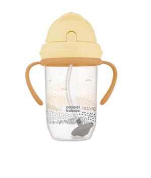 CANPOL BABIES neizlejamā pudele ar  salmiņu MOUNTAINS, 270 ml, 56/620_bei