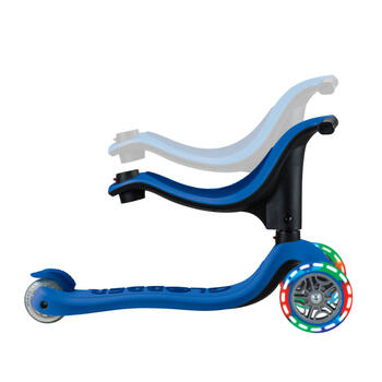 GLOBBER skrejritenis Go Up Sporty Lights, tumši zils, 452-600-4 S
