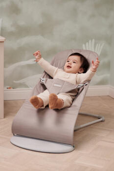 BABYBJÖRN šūpuļkrēsls BLISS Woven Petal Quilt, sand grey, 006317