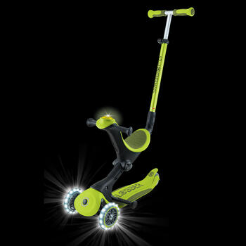 GLOBBER skrejritenis Go Up Deluxe Lights, laima zaļš, 748-606