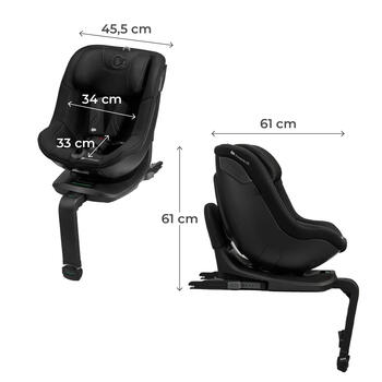 KINDERKRAFT autokrēsls I-GUARD PRO I-SIZE, 61-105 cm., Black, KCIGUAPRBLK000N