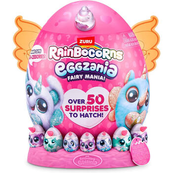 RAINBOCORNS egzzania plīša rotaļlieta ar piederumiem Fairy Mania, 1 sērija, sortiments, 92106