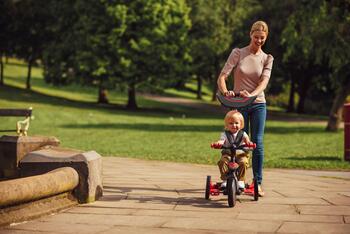GLOBBER trīsritenis Trike Explorer 4in1, red, 632-102